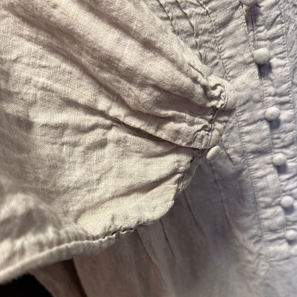 Vineyard Vines Linen Womens' Tan/Pebble Gray Tunic Cover-Up Dress Size M - Picture 7 of 10
